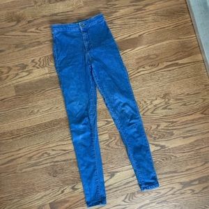 Women’s High Waisted Blue Skinny Jeans